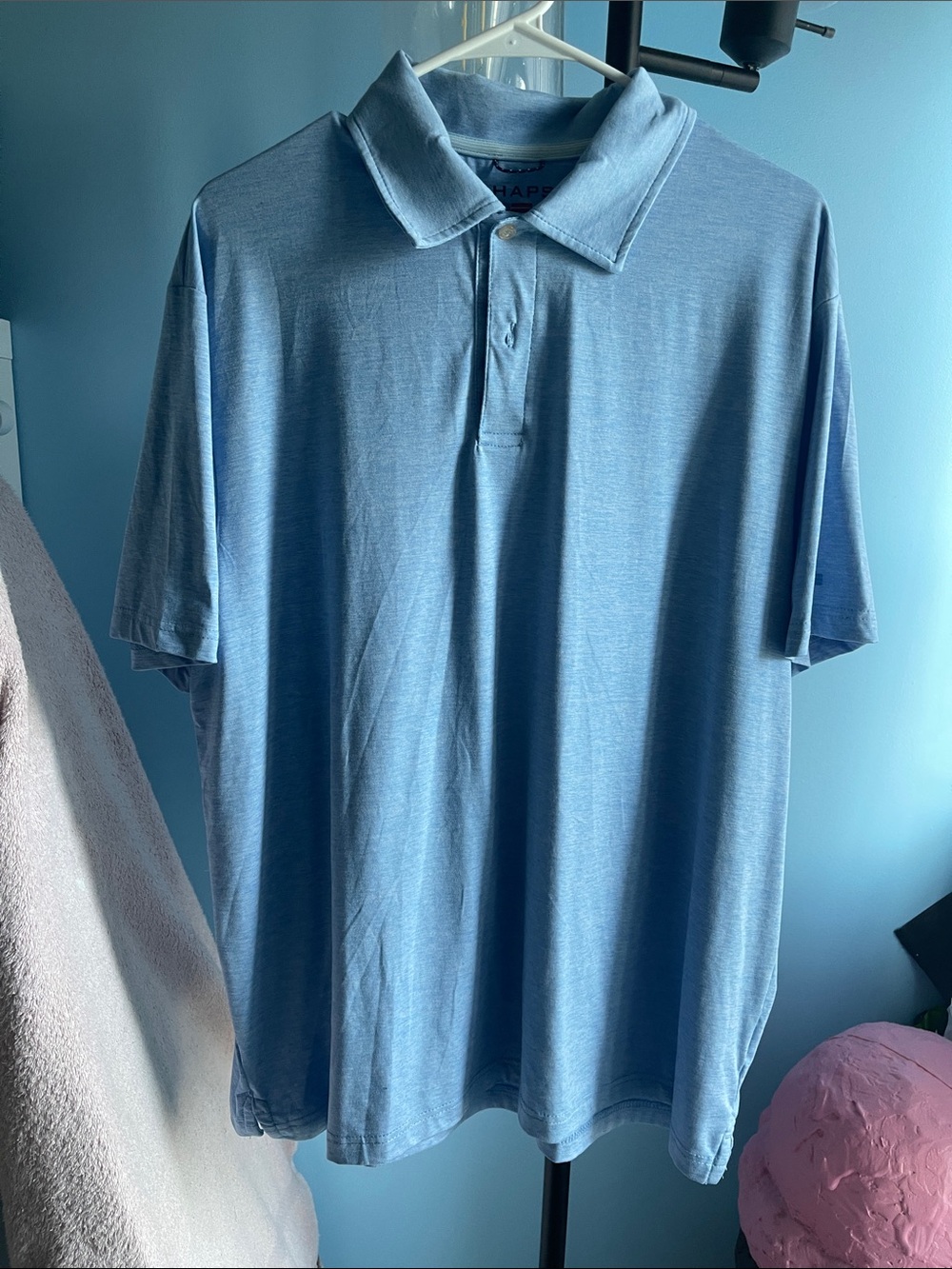 Chaps Light Blue Men's Polo Shirt